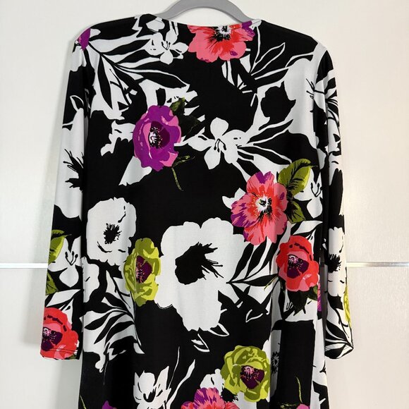 Joseph Ribkoff Floral Print Top - Picture 3 of 4
